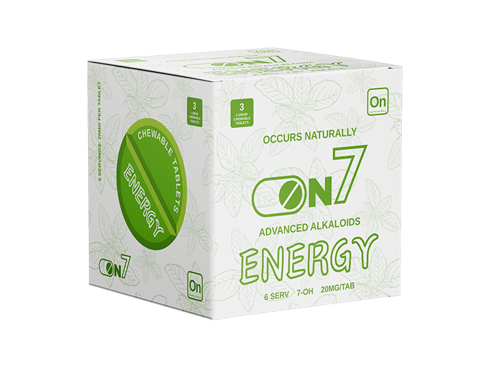 7 hydroxymitragynine Occurs Naturally - ON7 Energy 20mg 3 count box