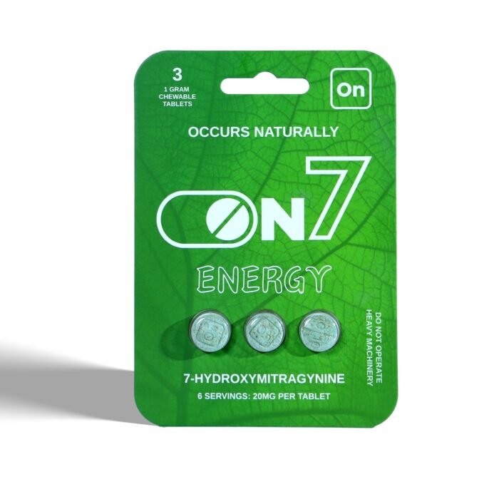 Energy ON7 by Occurs Naturally 7-Hydroxymitragynine -7OH - 3 count blister pack