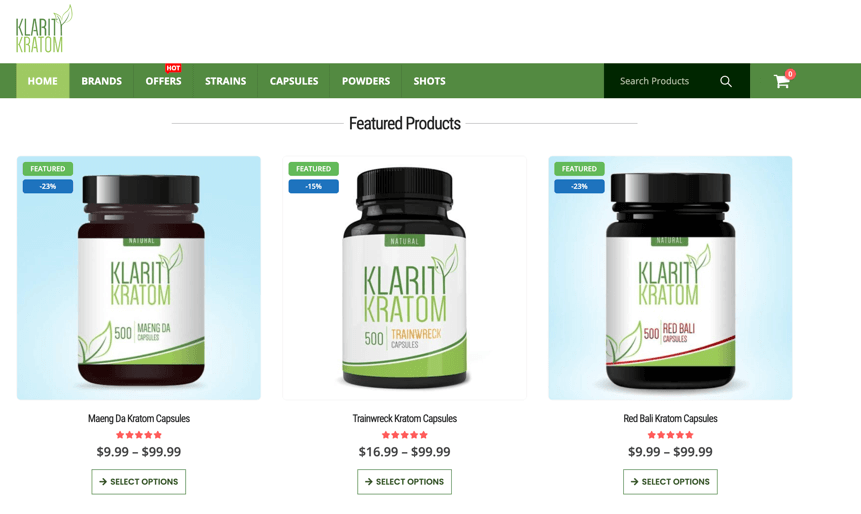 Klarity Kratom home