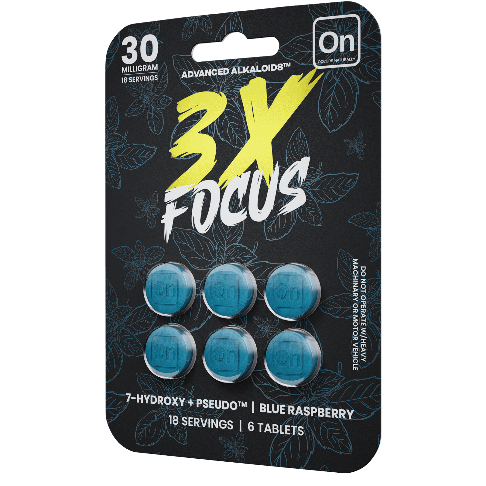 6ct 3x Blue Focus 30MG Tilted Left 6ct 3x Blue Focus 30MG Tilted Left